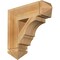 Ekena Millwork Balboa Arts & Crafts Rough Sawn Bracket, Western Red Cedar, 6"W x 22"D x 22"H BKT06X22X22BOA03RWR - alternate 1